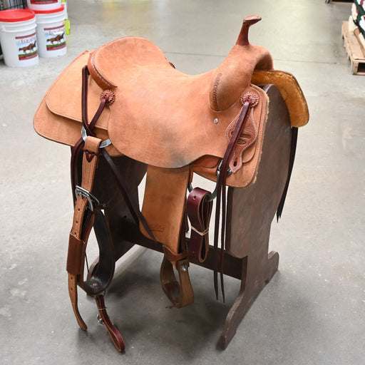 16.5" USED JEFF SMITH CUTTING SADDLE Saddles - Used Jeff Smith