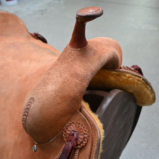 16.5" USED JEFF SMITH CUTTING SADDLE Saddles - Used Jeff Smith
