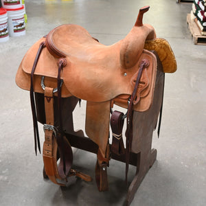 16.5" USED JEFF SMITH CUTTING SADDLE Saddles - Used Jeff Smith