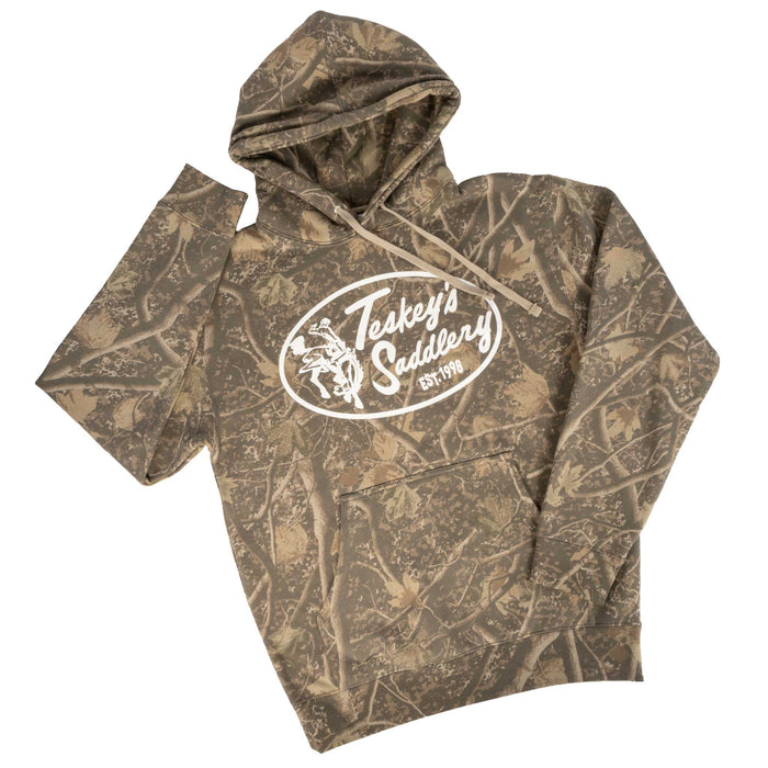 Teskey's Saddlery Retro Oval Hoodie - Deadwood Camo TESKEY'S GEAR - Sweatshirts & Hoodies Teskey's