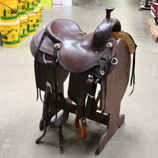 15.5" USED JEFF SMITH RANCH CUTTER SADDLE Saddles - Used Jeff Smith