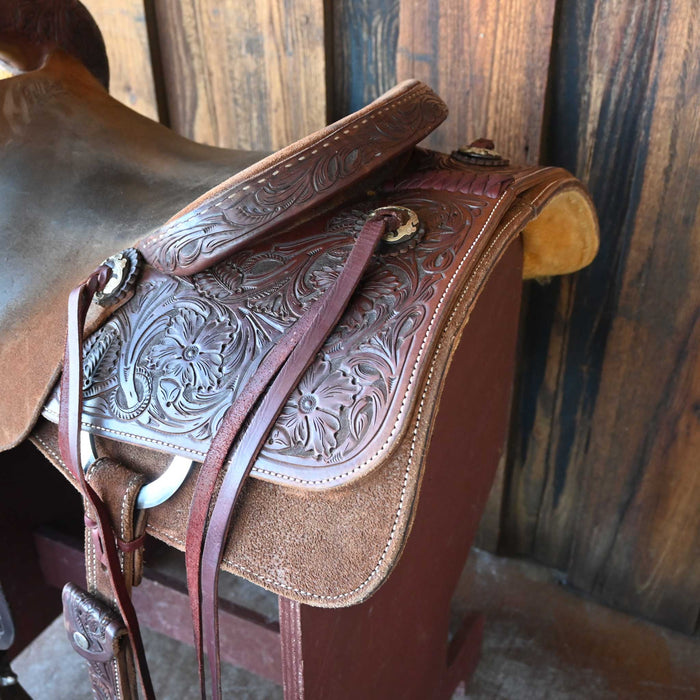 15.5" USED JEFF SMITH CUTTING SADDLE