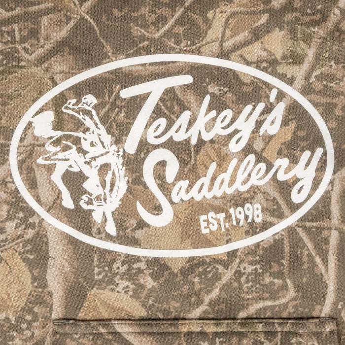 Teskey's Saddlery Youth Retro Oval Hoodie - Deadwood Camo TESKEY'S GEAR - Youth Hoodies Teskey's