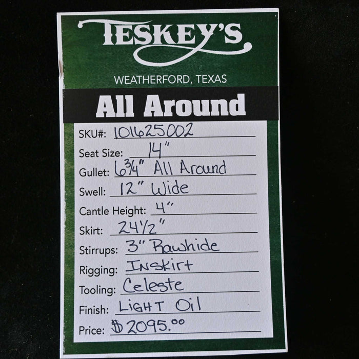 14" TESKEY'S ALL AROUND SADDLE