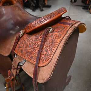 16" USED JEFF SMITH RANCH CUTTING SADDLE Saddles Jeff Smith