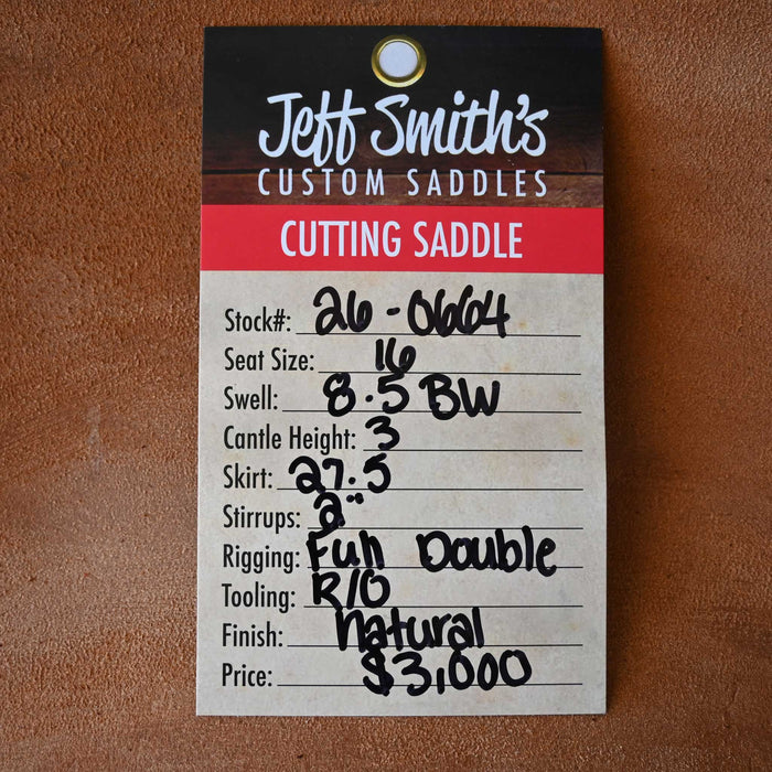 16" JEFF SMITH BUSTER WELCH CUTTING SADDLE