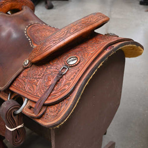 15.5" USED TWISTER ROPING SADDLE Saddles Twister Saddle Shop