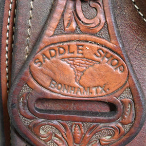 15.5" USED TWISTER ROPING SADDLE Saddles Twister Saddle Shop