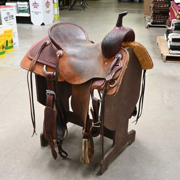 17.5" USED TESKEY'S CUTTING SADDLE