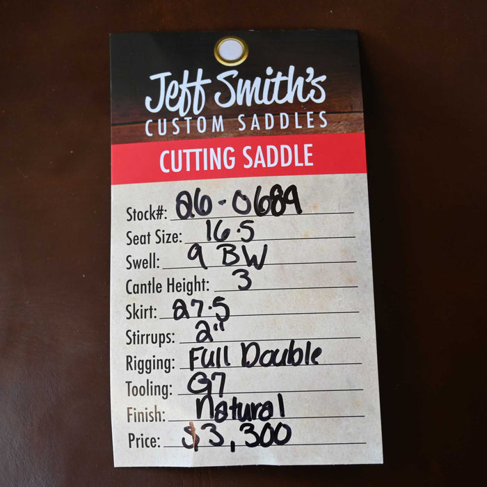 16.5" JEFF SMITH BUSTER WELCH CUTTING SADDLE