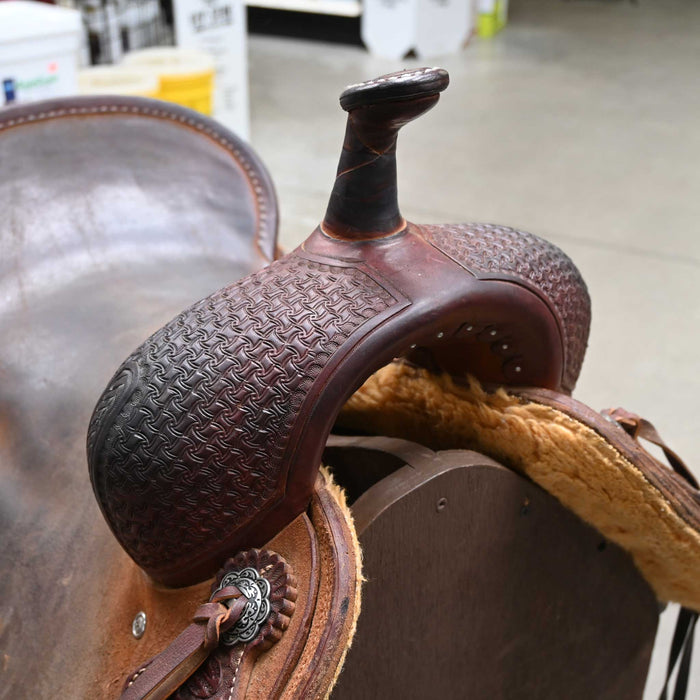 17.5" USED TESKEY'S CUTTING SADDLE