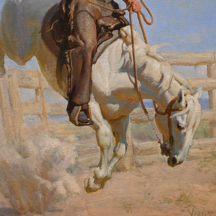 Work in the Round Pen by Albin Veselka