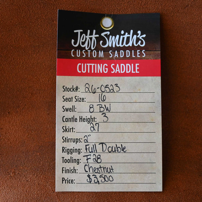 16" JEFF SMITH BUSTER WELCH CUTTING SADDLE
