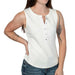 Flag & Anthem Women's Denning Henley Tank Top - White WOMEN - Clothing - Tops - Sleeveless Flag And Anthem