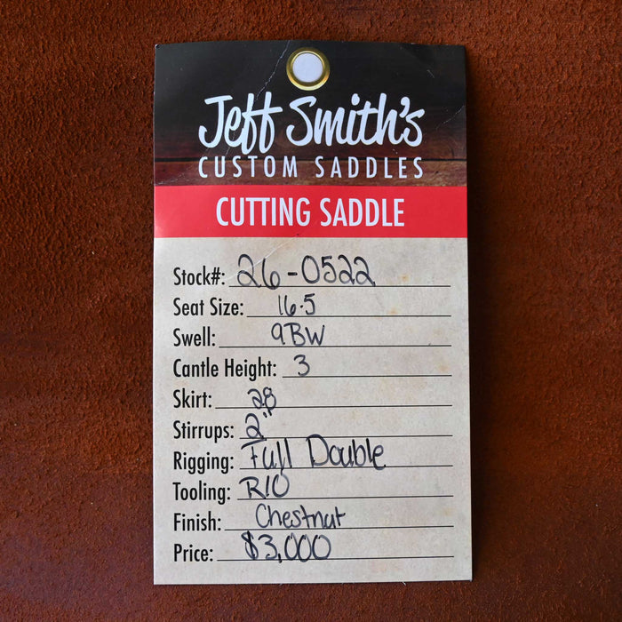 16.5" JEFF SMITH BUSTER WELCH CUTTING SADDLE