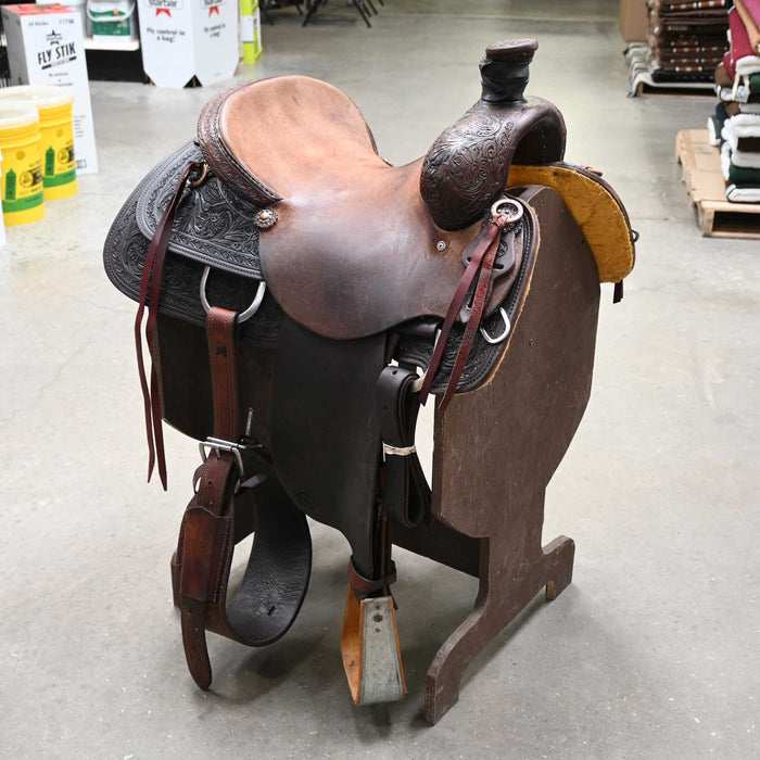 15.5" USED HUD ROBERTS RANCH SADDLE