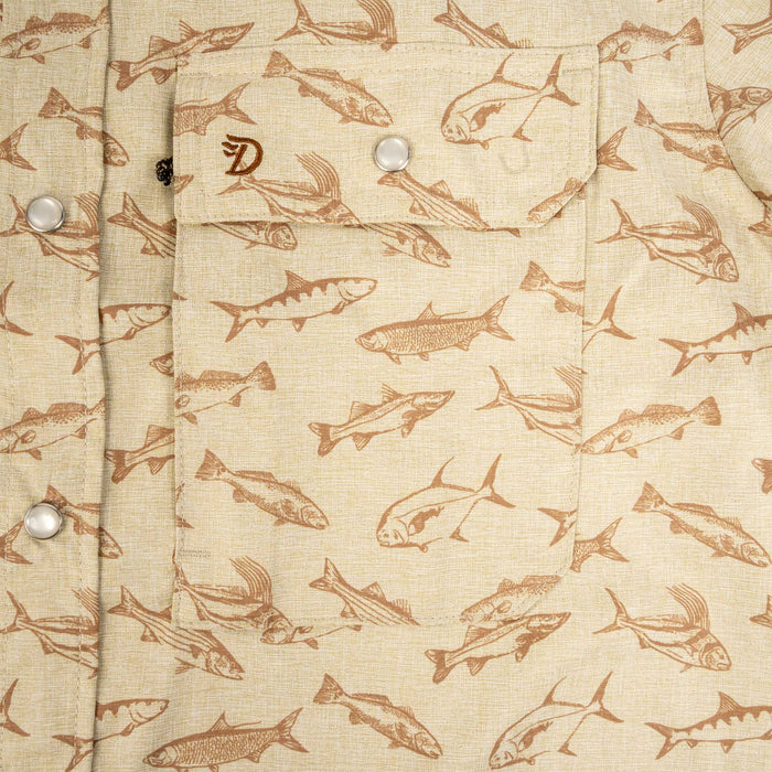 Duck Camp Sand Dollar Coastal Frenzy Performance Shirt