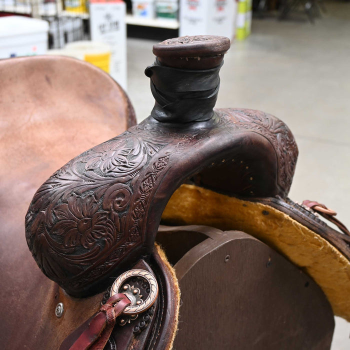 15.5" USED HUD ROBERTS RANCH SADDLE