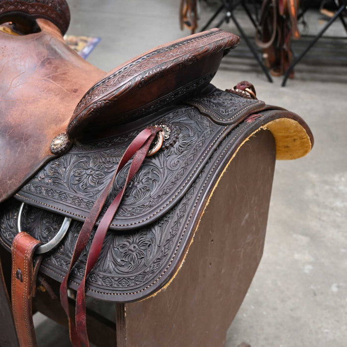 15.5" USED HUD ROBERTS RANCH SADDLE