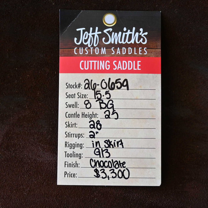 15.5" JEFF SMITH BEAU GALYEAN CUTTING SADDLE