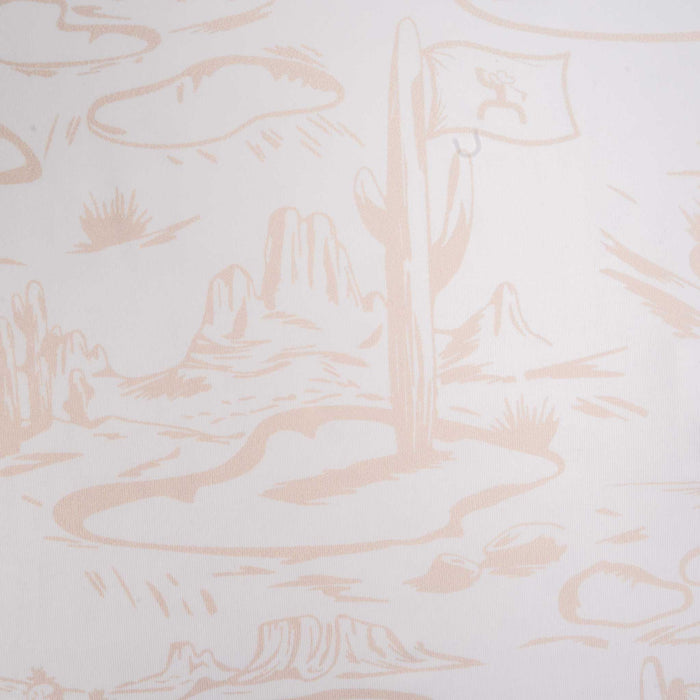 Hooey Men's Weekender White Tan Desert Polo Shirt