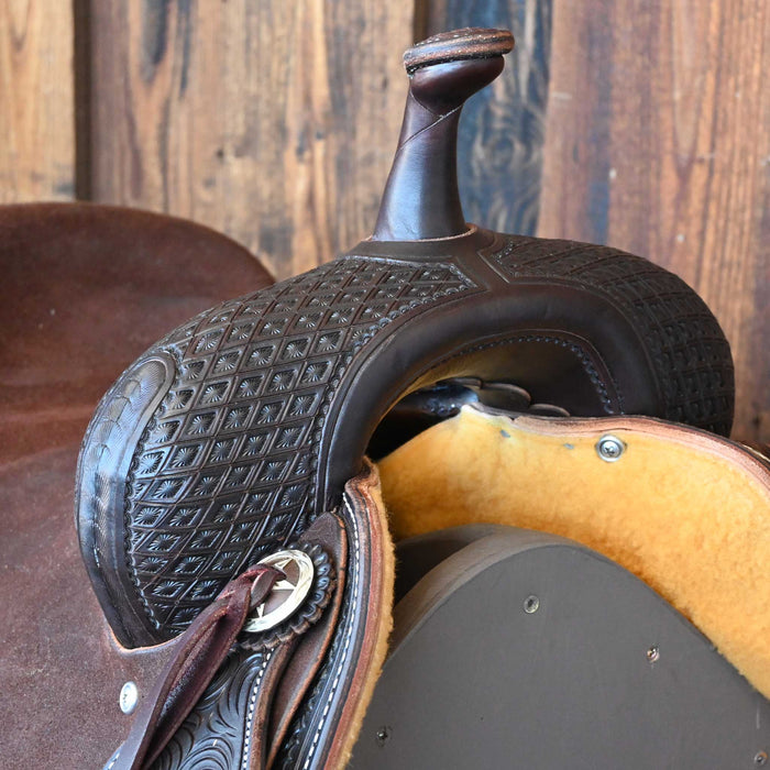 15.5" JEFF SMITH BEAU GALYEAN CUTTING SADDLE