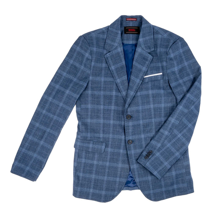 Rock & Roll Denim Men's Blue Plaid Sport Coat