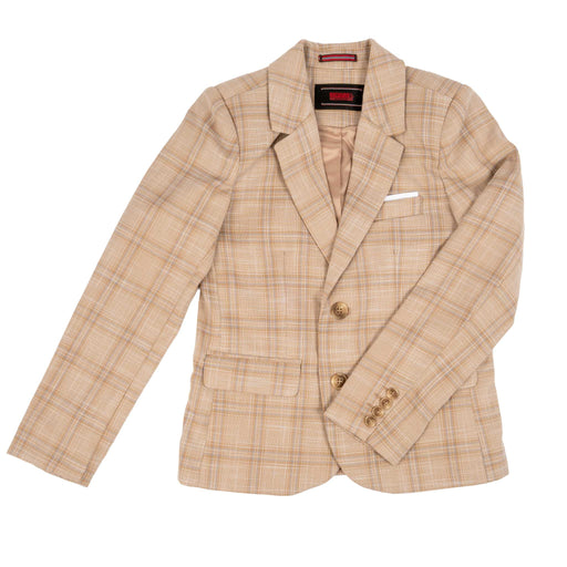 Rock & Roll Denim Boy's Tan Plaid Sport Coat KIDS - Boys - Clothing - Sport Coats Panhandle