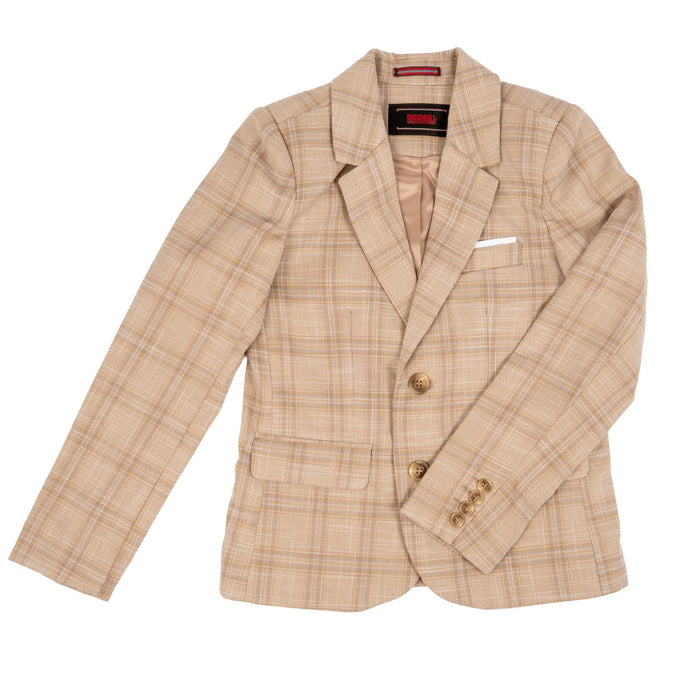 Rock & Roll Denim Boy's Tan Plaid Sport Coat KIDS - Boys - Clothing - Sport Coats Panhandle