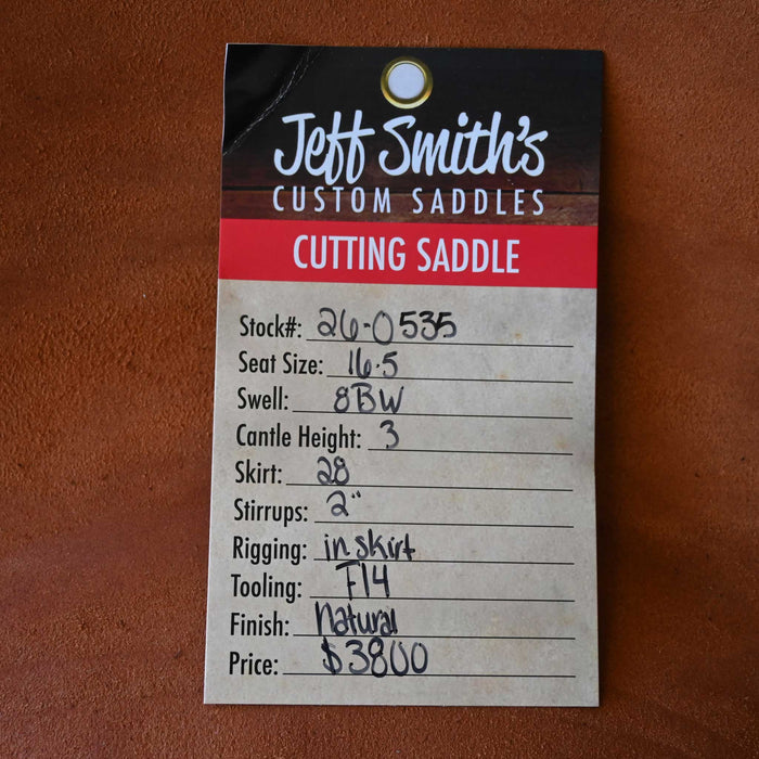 16.5" JEFF SMITH BUSTER WELCH CUTTING SADDLE
