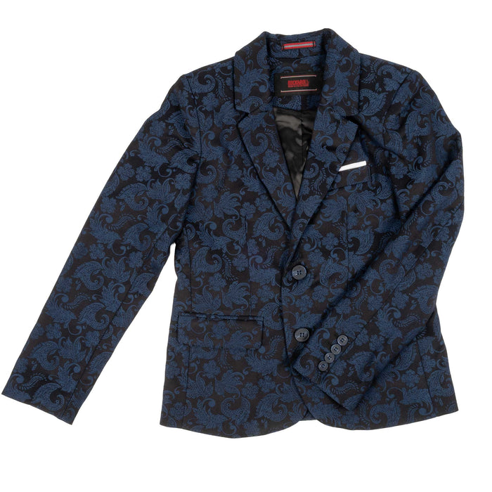 Rock & Roll Denim Boy's Navy Paisley Sport Coat KIDS - Boys - Clothing - Sport Coats Panhandle