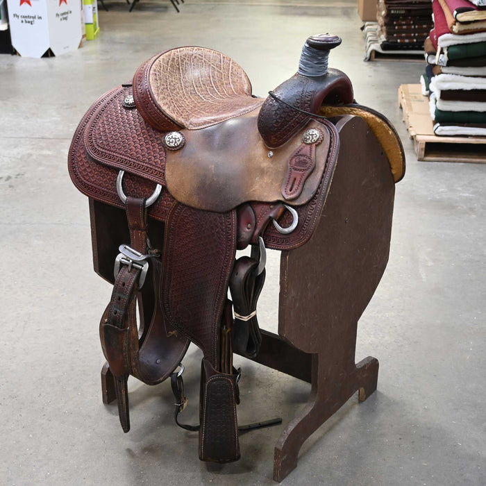 13" USED COATS TEAM ROPING SADDLE