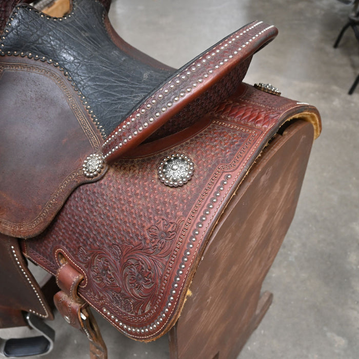 14.5" USED MARTIN CROWN C BARREL SADDLE Saddles - Used Martin Saddlery