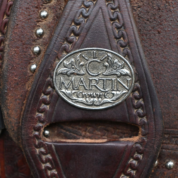 14.5" USED MARTIN CROWN C BARREL SADDLE Saddles - Used Martin Saddlery