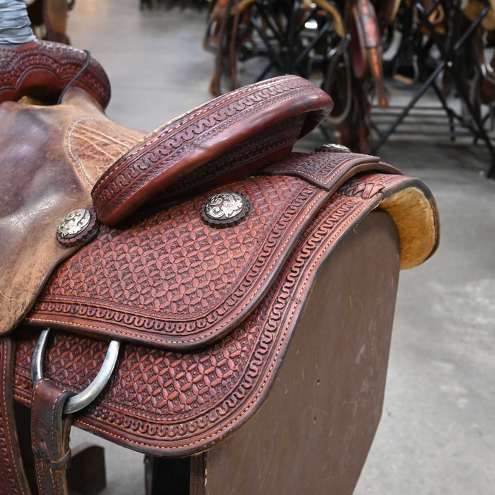 13" USED COATS TEAM ROPING SADDLE