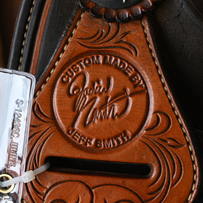 15" USED JEFF SMITH JACKIE GANTER BARREL SADDLE Saddles - Used Jeff Smith