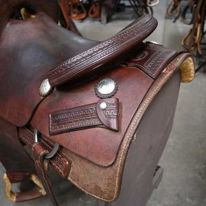 15" USED COATS CUTTING SADDLE Saddles Coats Saddlery   