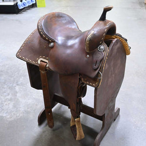 14.5" USED SULPHUR RIVER BARREL SADDLE Saddles Sulphur River Saddlery