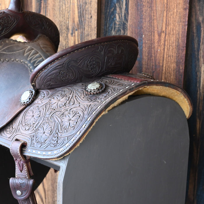 13.5" USED LIGHTWEIGHT JEFF SMITH BUSTER WELCH CUTTING SADDLE Saddles - Used Jeff Smith