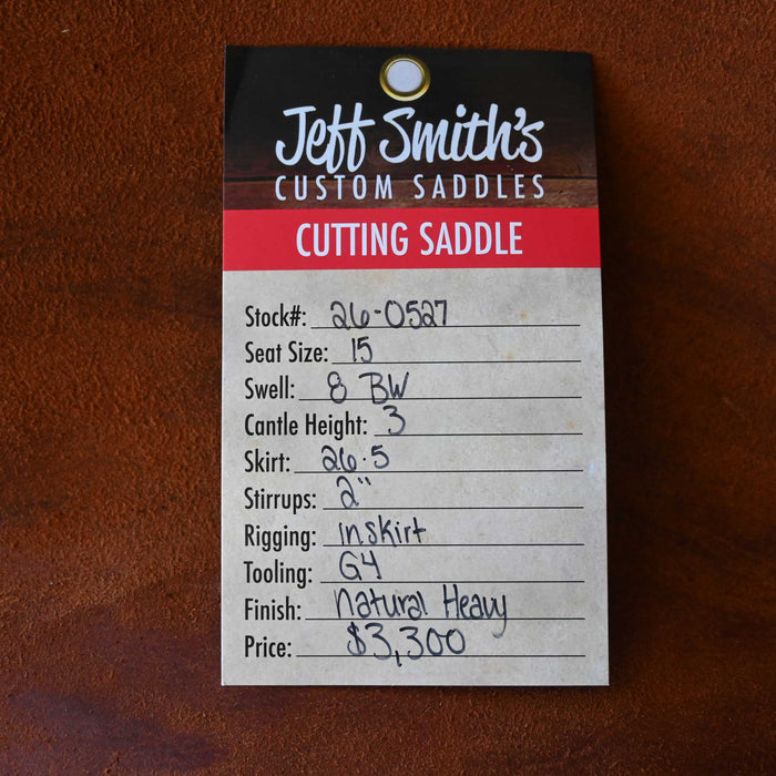 15" JEFF SMITH BUSTER WELCH CUTTING SADDLE