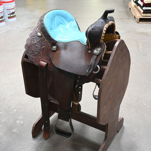 12.5" USED SHILOH JORDAN PETERSON BARREL SADDLE Saddles - Used Shiloh Saddlery