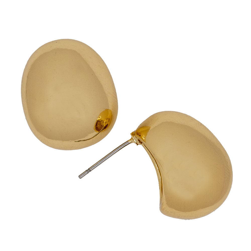 Gold Gumdrop Minimalist Earrings WOMEN - Accessories - Jewelry - Earrings St Armands Design of Sarasota