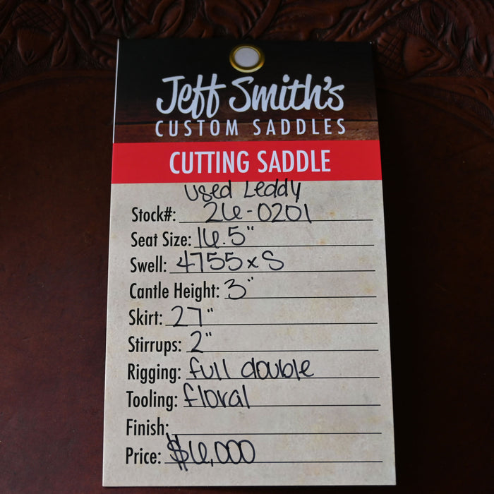 16.5" USED M.L. LEDDY CUTTING SADDLE Saddles - Used ML Leddy