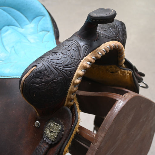 12.5" USED SHILOH JORDAN PETERSON BARREL SADDLE Saddles - Used Shiloh Saddlery