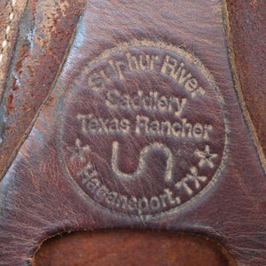 14.5" USED SULPHUR RIVER BARREL SADDLE Saddles Sulphur River Saddlery