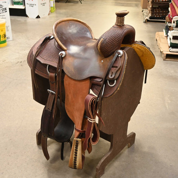 15.5" USED TESKEY'S RANCH ASSOCIATION SADDLE