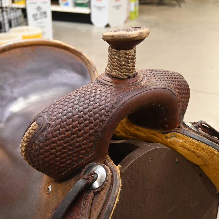 15.5" USED TESKEY'S RANCH ASSOCIATION SADDLE
