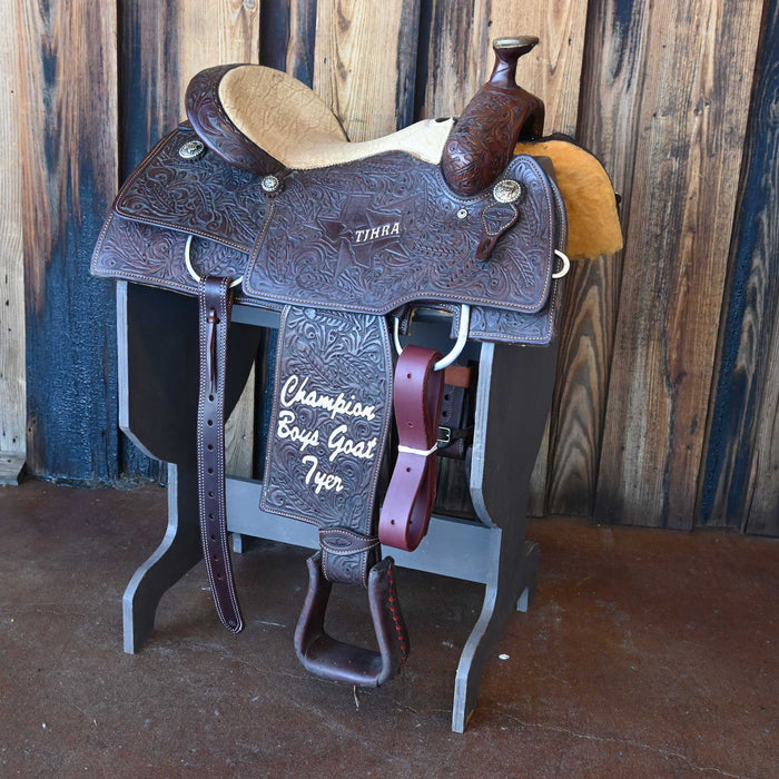 14" USED COWBOY CLASSIC TEAM ROPING TROPHY SADDLE