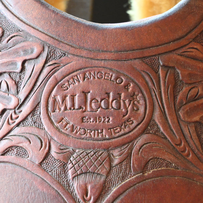 16.5" USED M.L. LEDDY CUTTING SADDLE Saddles - Used ML Leddy