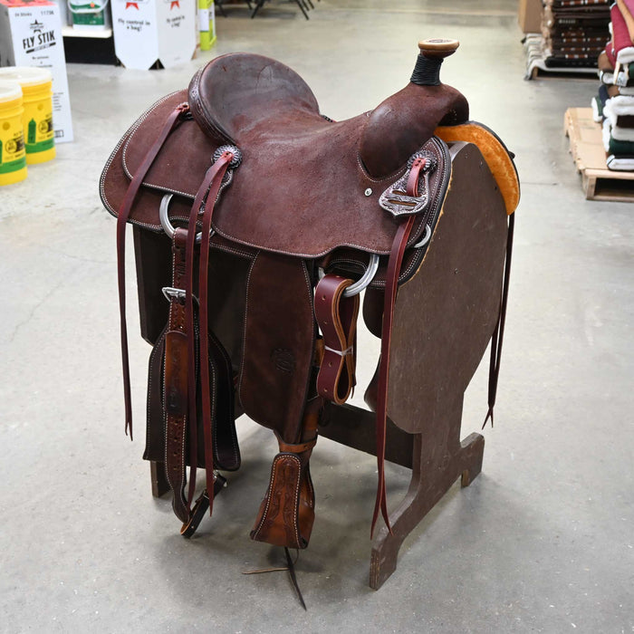15" TESKEY'S TEAM ROPING SADDLE